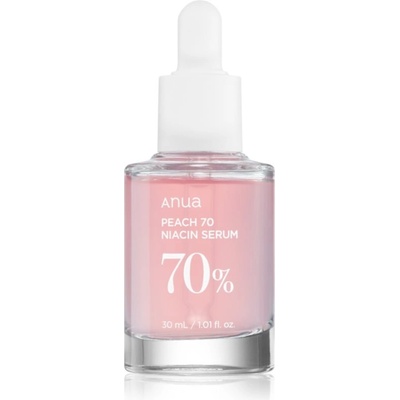 Anua Peach 70% Niacin Serum озаряващ хидратиращ серум за разширени пори и бръчки 30ml