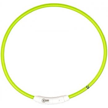 Duvoplus USB - светещ нашийник за кучета - зелен, обиколка 65 см, Белгия - 1270013