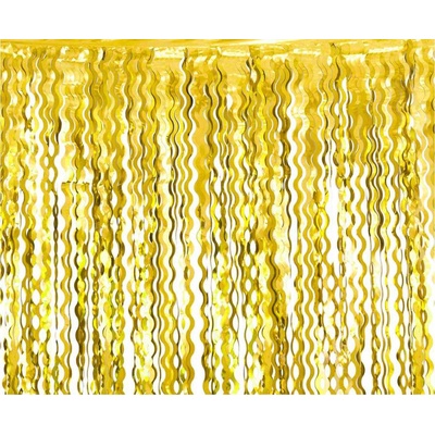Godan Завеса за парти, златист металик, 100x200 см