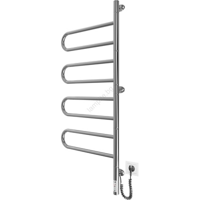 Mario Radiators Електрически въртящ се сушилник за кърпи TRISTAR 105W/230V 102, 5x44, 5cm IP44 неръждаема стомана/полирано хром (MR0057)