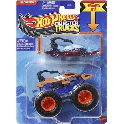 mattel Hot Wheels Monster trucks Scorpedo s angličákem JCG39 HW 1:64