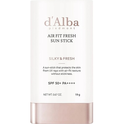 D'Alba Слънцезащитен стик за лице Air Fit Fresh, SPF50+, 19 g