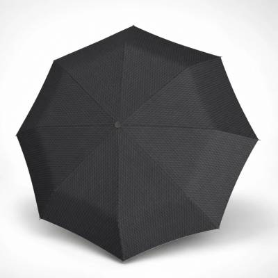 Knirps Knirps Chrome Matt Duomatic elegantný dáždnik black