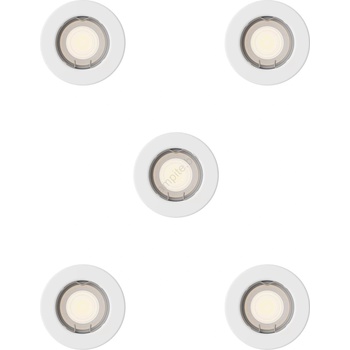 Philips - Комплект от 5 вградени осветителни тела PERIDOT 1xGU10/7W/230V, бяло (P7286)