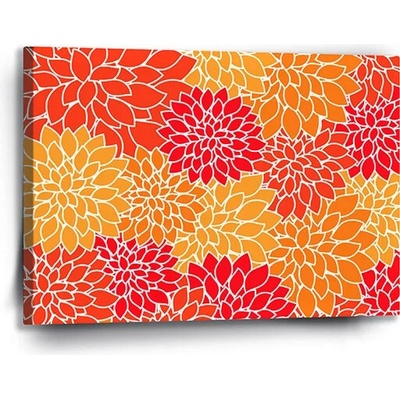 Sablio Obraz Farebné kvety - 90x60 cm