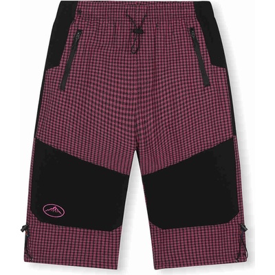 Kugo dětské 3/4 plátěné letní kalhoty fuchsiová