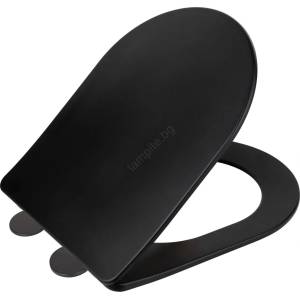 WENKO 26029100 - Тоалетна седалка GALATI 46x36 см черна (WE0741)