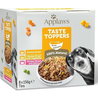 Applaws Dog Taste Toppers Broth Selection 8 x 156 g
