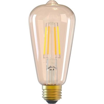 Tellur WiFi Smart žiarovka Filament E27, 6 W, jantarová, teplá biela