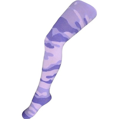New Baby punčocháčky s maskáčovým vzorem světlo růžovo fialová