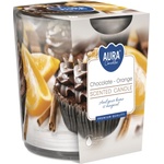 BISPOL Ароматна свещ в чаша Bispol Aura - Chocolate-Orange, 100 g (sn72s-54)