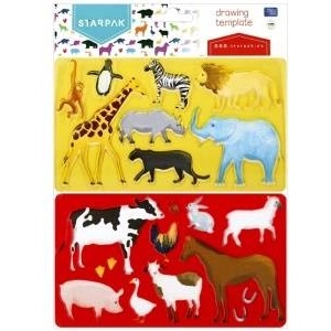 Starpak Template animals 225x130 2pcs stk pbh 12/144