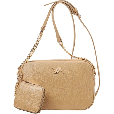 Verde dámská crossbody kabelka 16-7924 beige