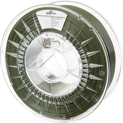 Spectrum 81548 Филамент, PETG Premium High Speed, 1 кг, 1, 75 мм, маслинено зелено (81548)