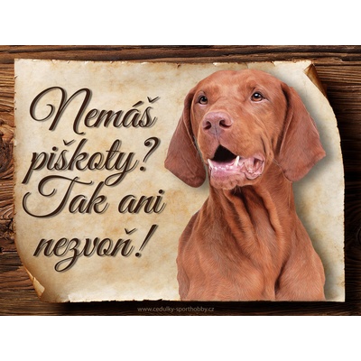 Sport hobby Cedulka Maďarský ohař II Piškoty CP1524 15 x 11 cm