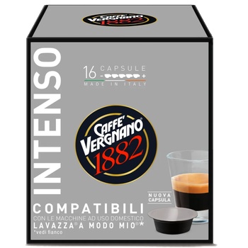 Caffé Vergnano Кафе капсули Vergnano A Modo Mio Caps Intenso - 16 бр х 7, 5 г (7057)