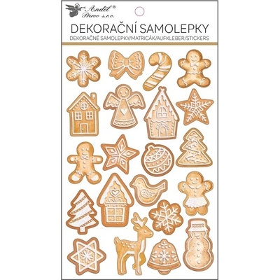 Anděl Přerov Samolepky perníky s glitrem POP UP