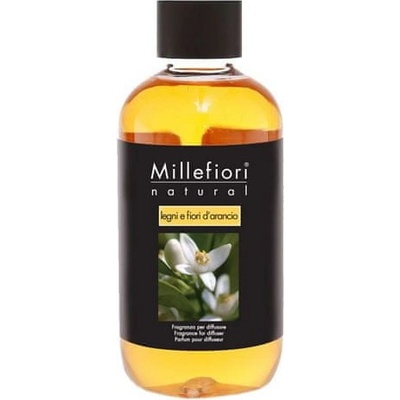 Millefiori Milano Náplň do difuzéra Natural Drevo a pomarančové kvety 250 ml