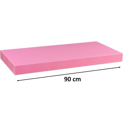 Nástěnná police STILISTA VOLATO růžová 90 cm