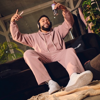 GymBeam Суичър Aura Hoodie Tee Brown M