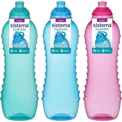 Sistema® Hydrate™ Squeeze Twist 'n' Sip 620 ml