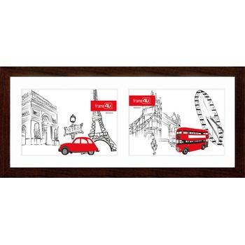 STYLER Рамка за снимки Japan 15 x 37 см тъмнокафява (RA-13195)