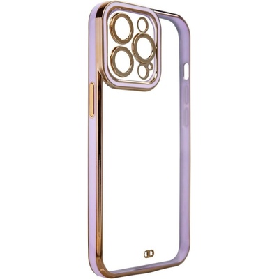 HQWear Дизайнерски кейс за Samsung Galaxy A12 5G Gold, с гел рамка, лилав (9145576252307)