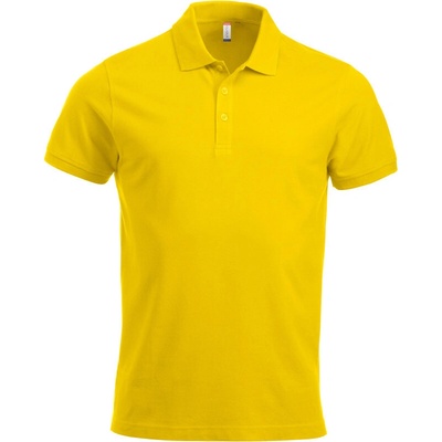 Clique polokošile Classic Lincoln S/S těžká bavlna krátký rukáv pánská COT67824433800-lemon