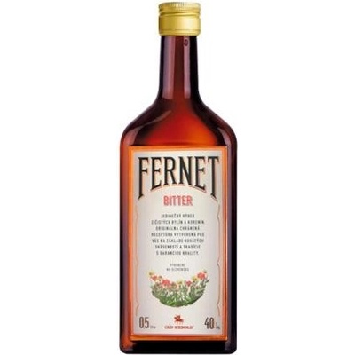 Fernet Herold Bitter 40% 0,5 l (čistá fľaša)