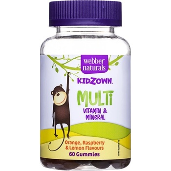 Webber Naturals Kidzown Multi Vitamin and Mineral Gummies [60 желирани бонбони]