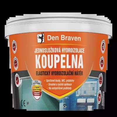 Den Braven Jednosložková hydroizolace KOUPELNA 2,5kg 2,5 kg