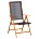 Bogdan Furniture Сгъваем дървен градински стол sven - черен