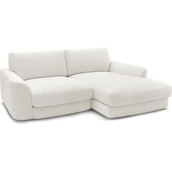 Bobochic Бял ъглов диван от букле (десен ъгъл) Leonore - Bobochic Paris (109430)