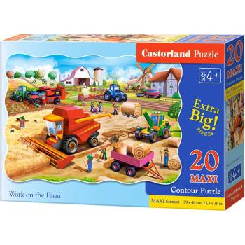 Castorland Пъзел Castorland от 20 XXL части - Работа във фермата (C-02436)