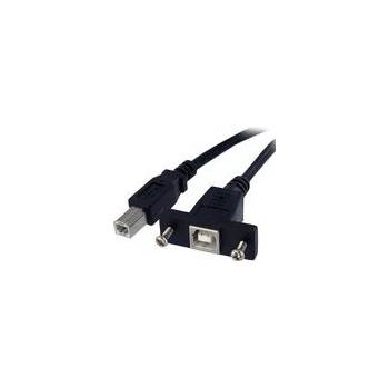StarTech USBPNLBFBM1 USB 2.0 s montáží na panel / USB B samec-samice, 30cm