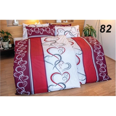 2P servis povlečení krep 82 Vzor lsk-82 Krep 100% Bavlna 140x200 70x90