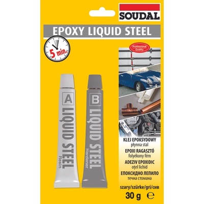SOUDAL Epoxy Liquid Steel lepidlo 2x15 g