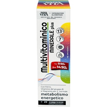 Paladin Pharma Sanavita Multivitaminico Minerale Plus, 20 ефервесцентни таблетки, Paladin Pharma (552349 (50138) PP)