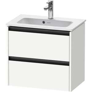 Duravit Ketho. 2 - Шкафче за умивалник 55x61x39 см, 2 чекмеджета, матово бяло K25255018180000 (K25255018180000)