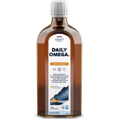 Osavi Daily Omega, 1600 mg, лимон, 250 ml, Osavi
