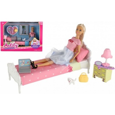 Teddies Anlily kloubová s pokojíčkem a doplňky
