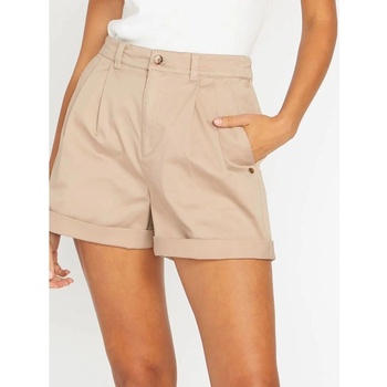 Volcom šortky z materiálu Frochi B0912300 Béžová