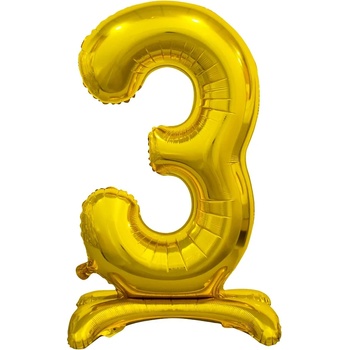 Image 1 of Godan Свободностоящ балон от фолио 3 златист 74см