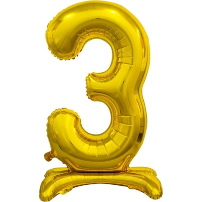 Godan Свободностоящ балон от фолио 3 златист 74см