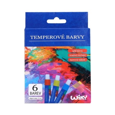 Wiky temperové barvy kov 6 ks 12 ml