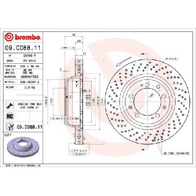 Brzdový kotouč BREMBO 09.C085.11