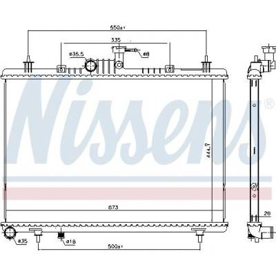 Chladič motoru NISSENS 637643