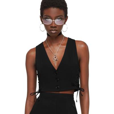 KILLSTAR дамска жилетка (потник) KILLSTAR x KIHILIST - Nexara - Black - KSRA014198