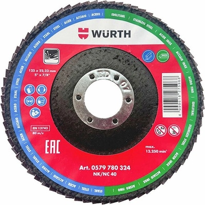Würth Lamelový brusný kotouč 125 mm G40 0579780324961