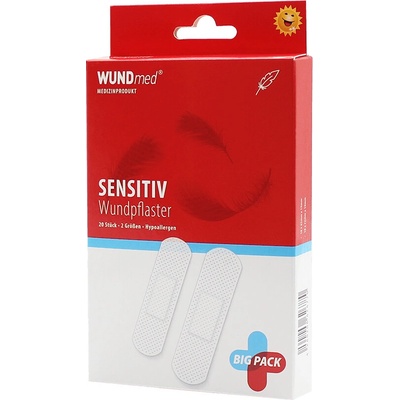 WUNDmed Náplasti hypoalergenní senzitivní 20 ks